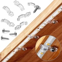 IIRC 200 darabos LED szalagrögzítő készlet 10 mm-es szalagokhoz, csavarokkal 3