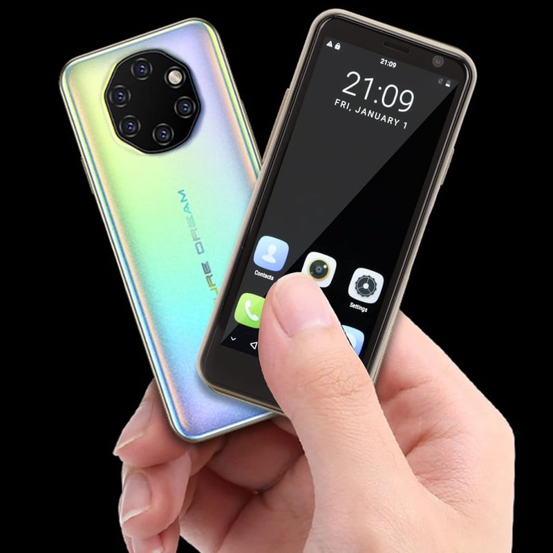 Tonysa 3.5" 4G Okostelefon - Kártyafüggetlen, Dual SIM, 32GB, Android 9.1, Arcfelismerés, Ujjlenyomat-olvasó, Fekete