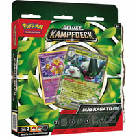 Pokémon Zberateľský kartový balíček Deluxe Maskagato-ex – 60-kartový balíček pripravený na okamžité hranie s holografickými kartami, krabičkou na balíček a 1