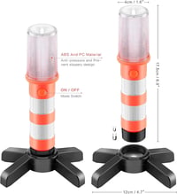 ZONJIE LED Vészjelző Lámpa Szett - 2 db Mágneses Piros Fényjelző, 3 Világítási Móddal, Autós Biztonsághoz, Kempinghez, Vízálló 4