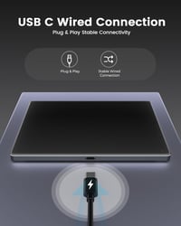 seenda Érintőpad Mac és Windows Rendszerekhez - Precíziós Fém Trackpad Multi-Touch Vezérléssel, Vezetékes Touchpad MacBook/PC/Laptop Eszközö 4