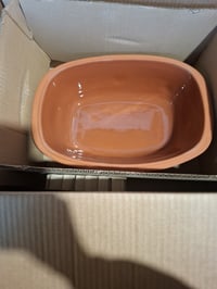 Vas de gătit din ceramică Römertopf Rustico cu capac – vas roman din teracotă de 5 litri — vas de gătit fără capac (stare: vezi a 2-a poză) 2
