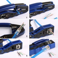 Brileine RJ45 Krimpelő Készlet Cat5e Cat6 Hálózati Kábelekhez 6
