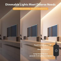 Lamomo 30m LED Szalag, Meleg Fehér 3000K Fénycsík, Szabályozható Fényerejű Vízálló Neon Világítás, Szilikon Rugalmas 24V Beltéri-Kültéri  2