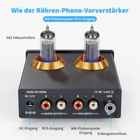 Fosi Audio BOX X2 MM lemezjátszó előerősítő, cserélhető csővel és erősítésszabályzóval 3