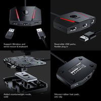leadjoy VX2 AimBox Adapter - Egér és Billentyűzet Átalakító Nintendo Switch/PS4/PS5/Xbox Konzolokhoz - 3.5mm Audio Csatlakozóval FPS Játékok 5