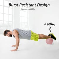 PROIRON 25cm-es Rózsaszín Pilates Labda Edzéstervvel és Pumpával 4