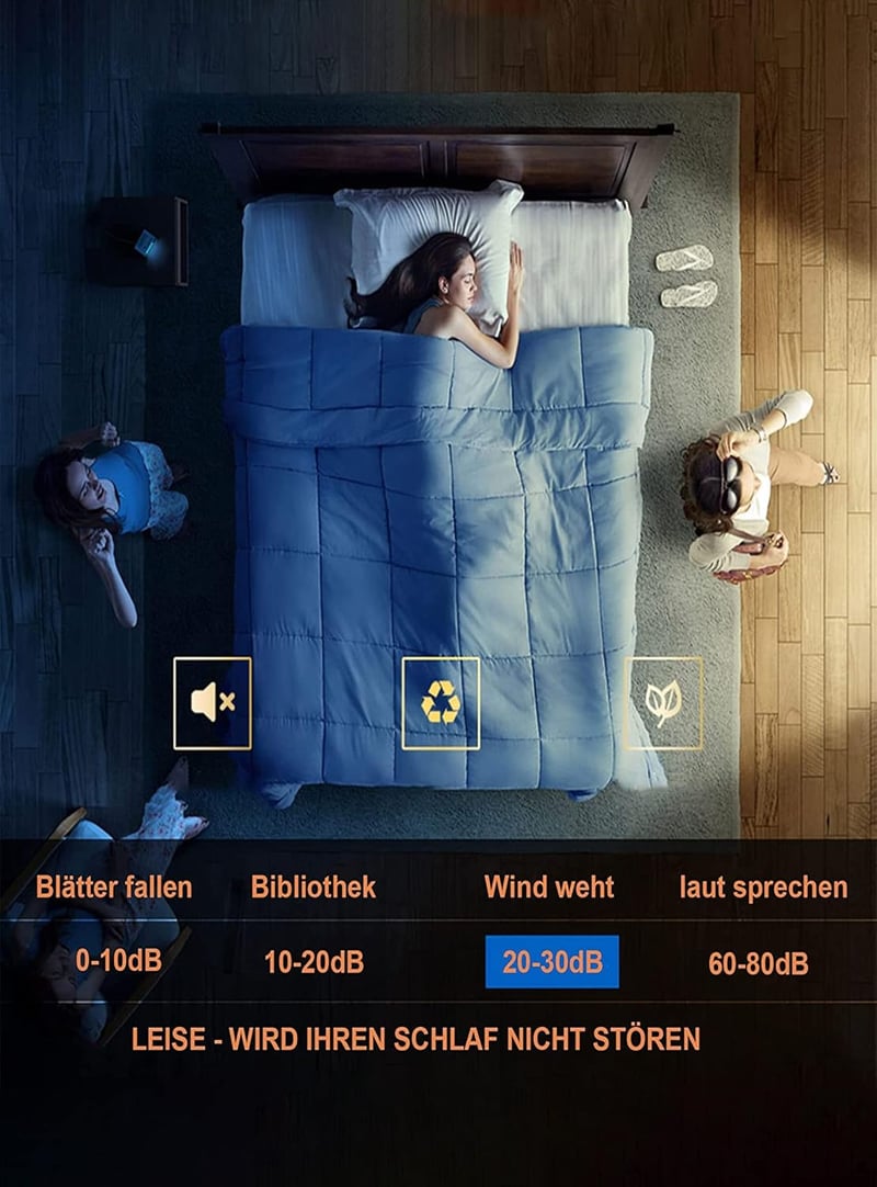 DIDADIDA Csendes Mennyezeti Ventilátor Lámpával - 70W Akril Virág Alakú LED Lámpa, Távirányítóval és APP Vezérléssel, Fényerőszabályzós, Feh