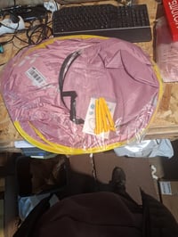Cort de joacă pop-up pentru copii JONRRYIN cu mini piscină, protecție UV UPF 50+, adăpost solar portabil — fără geantă de transport (stare: vezi a 2-a poză) 2