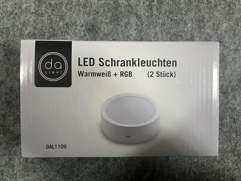 da LIGHT LED szekrénylámpa szett 2db RGBW távirányítóval, vezeték nélküli, dimmelhető - 1000mAh_2