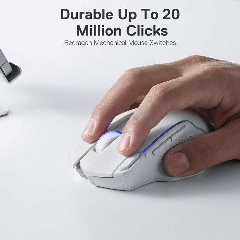 Redragon M810 Pro Wireless Gaming Egér 10000 DPI RGB Háttérvilágítással