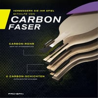 PRO SPIN Karbon Pingpong Ütő - Professzionális Lila Limitált Kiadás, 2.0 mm Szivacs, Kiváló Pörgetés és Pontosság, Védőtokkal, Középhaladó J - 1 Pack | Purple 5