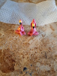 JazRvr Flamingo dekoracija za vrt i dnevni boravak, set joga figura s 3 poze flaminga — nedostaje 1 od 3 komada (stanje: vidi 2. sliku) 3