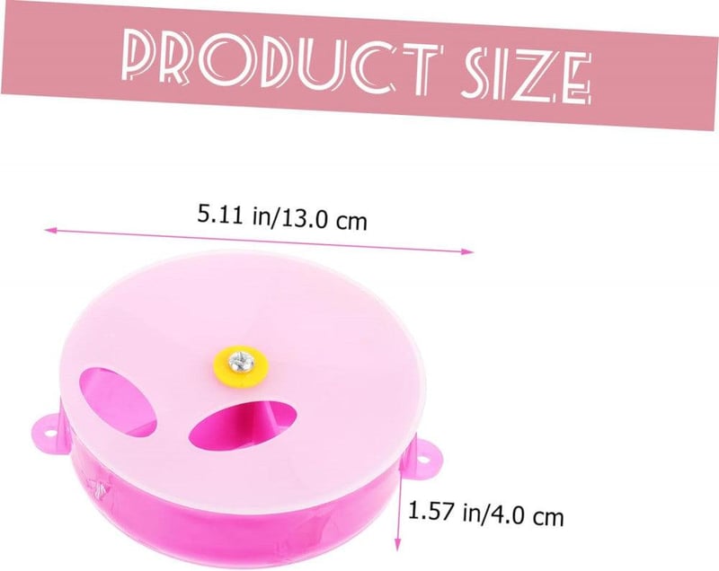 Lila Papagáj Kerék: 20 cm-es Oktató Madárjáték Élelemkereséssel