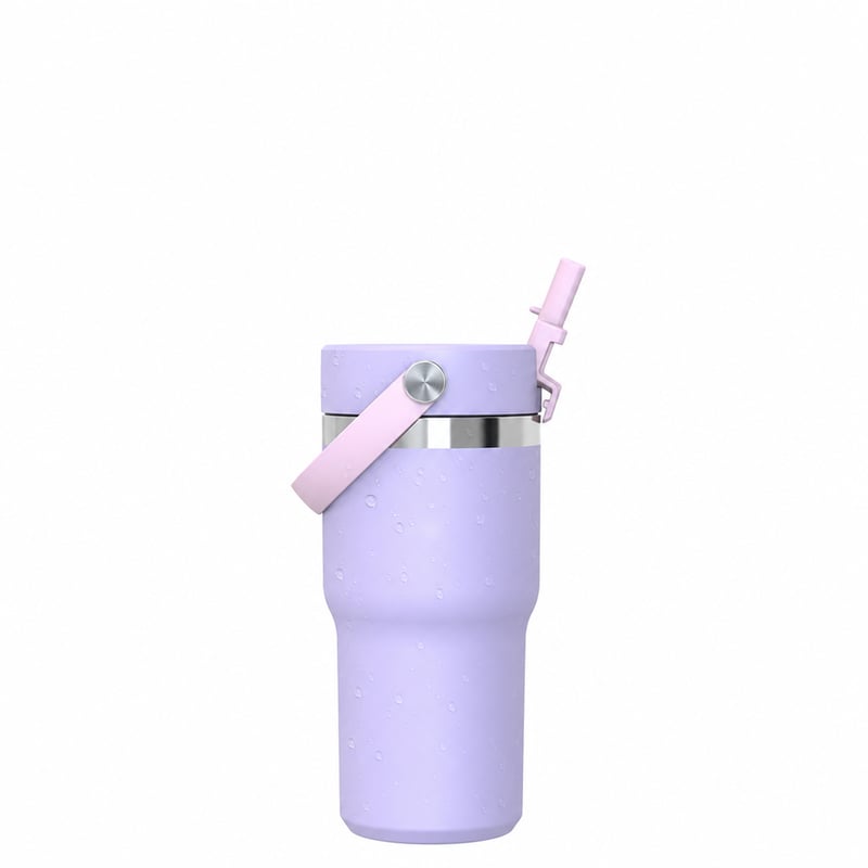 Nerezová termoska Super Sparrow Twistpath s viečkom so slamkou, 620 ml, bez BPA, do auta — vyskúšaná (stav: pozri 2. obrázok)