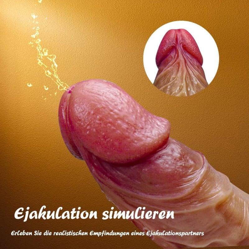 King Size XXL Élethű Spriccelő Dildó 23,5 cm, Tapadókorongos, Szilikon