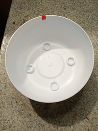 Ghiveci rotund din plastic Lamela cu picioare, Ø 30 cm, 7,7 L, Alb — lipsește partea inferioară a piciorului (stare: vezi a 2-a imagine) 3
