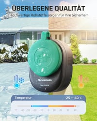 DEWENWILS IP44 Kültéri Távirányítós Konnektor Szett, 5db, 30m Hatótáv 3