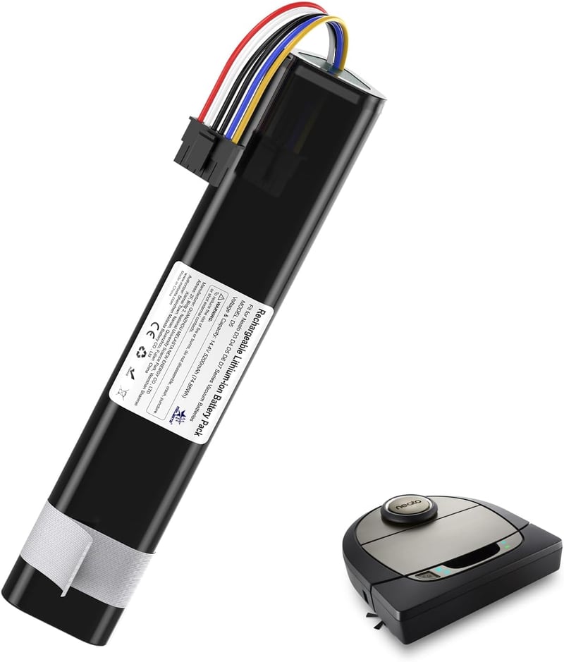 melasta 14,4V 6500mAh Lítium-ion Akkumulátor Neato Botvac D3 D4 D5 D6 D7 Robotporszívókhoz, 945-0225 Sorozathoz Kompatibilis Csereakku