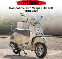 PSLER Első Csomagtartó Vespa GTS 300 125 200 250 Modellekhez (2018-2025) - Alumínium Motoros Poggyásztartó Konzol Ezüst Színben 2