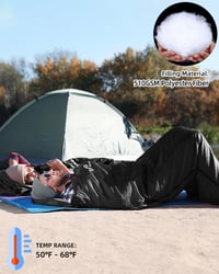 Sac de dormit Sportneer pentru adulți și copii, ușor și portabil, ideal pentru camping 13