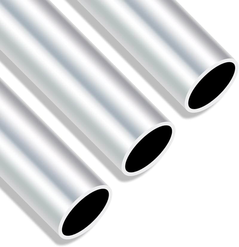 iMeistek 6063 Alumínium Cső 28mm Külső 25mm Belső Átmérő 300mm Hosszú 1,5mm Falvastagságú Varratmentes Egyenes Csövek (3 db)
