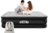 Airefina Felfújható Matrac 2 Személyes - Beépített Pumpás Légágy 3 Perces Feltöltéssel, Kempingezéshez és Otthoni Használatra, Strapabíró Ve 1