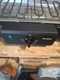 Grătar electric de masă Severin PG 8595, ceramică fără PFAS, 2000W — defect, pentru piese: nefuncțional (stare: vezi a 2-a poză) 3