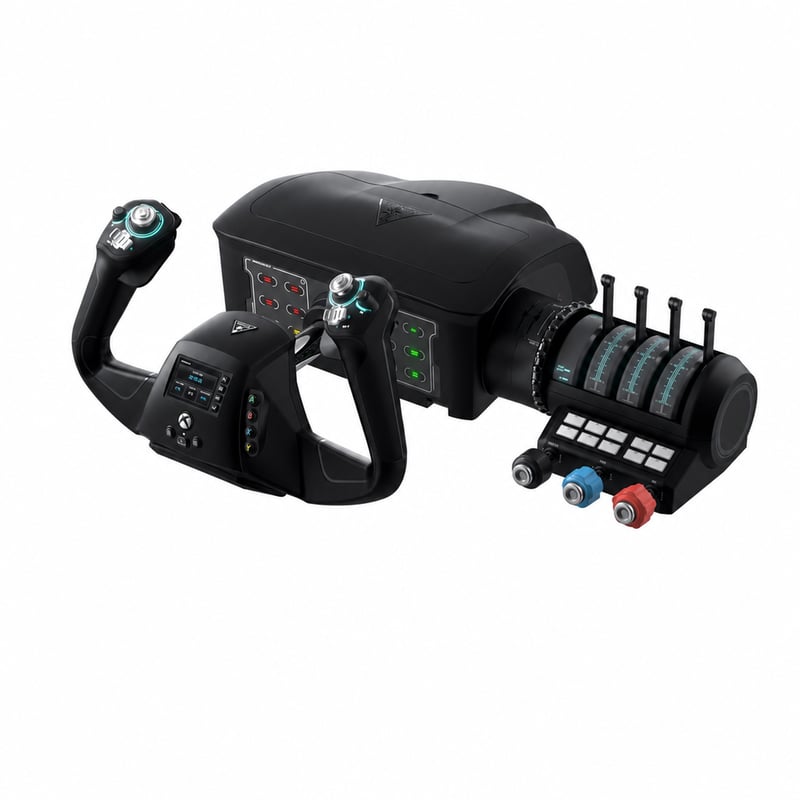 Sistem de control zbor Turtle Beach VelocityOne Flight — defect, funcționează parțial: cârma de adâncime nu este detectată (stare: vezi a 2-a imagine)