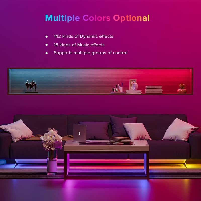 BTF-LIGHTING WS2812B RGB LED Bluetooth Vezérlő - Zene Szinkronizáló, Időzíthető, Távirányítós, 600 Pixeles Címezhető LED Szalag Vezérlő iOS/