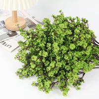 N&T NIETING Művirág Fátyolvirág Csomag - 12 db Zöld Gypsophila Virág Esküvői Dekorációhoz, Asztaldíszhez, Lakásdekorációhoz, 49 cm 8