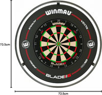Winmau Plasma Darts Világítás és Kiegészítők - Professzionális Alumínium Dartvilágítás Felnőtteknek, Fekete, 74 cm 12