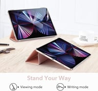 Apple iPad Pro 11 (2021) rózsaszín védőtok állvánnyal, 3. generációs 5