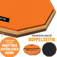 Slint kétoldalú 30 cm-es gyakorló dobpad szett ütőkkel és táskával 3