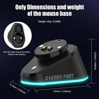 Logitech és Razer egér vezeték nélküli töltőállomás - Kompatibilis G Pro X, G903, G703, G502, DeathAdder V2 Pro 4