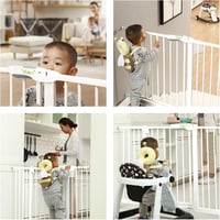 Ycozy Biztonsági Ajtórács - Fúrás Nélküli Lépcsőrács 77 cm Magas, 65-74 cm Széles, Nyomással Rögzíthető 2