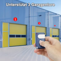 Mucek 2db Garázskapu Távirányító Chamberlain LiftMaster MotorLift Kapunyitókhoz - 84335EML 94333E Kompatibilis Kézi Adó CR2032 Elemmel 5
