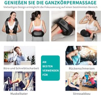 Nekteck 3D Nyak- és Hátmasszírozó Melegítő Funkcióval - Shiatsu Masszázs Otthonra, Irodába és Autóba 7