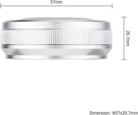 Fujifilm X100 sorozathoz JJC fém napellenző és adaptergyűrű - Ezüst 8