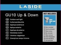 LASIDE modern kültéri fali lámpa, 2 izzós, vízálló 8