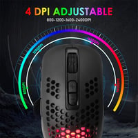 KUIYN 61 gombos RGB gaming billentyűzet + optikai gamer egér + egérpad szett 7