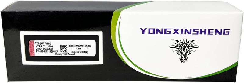 Yongxinsheng DDR3 16GB (2x8GB) 1866MHz PC3-14900 Asztali RAM Memória Fekete