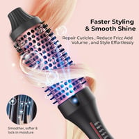 Atopskins Keratin Hőkefe 38mm - Ionos Hajformázó Kefe 120-210°C Hőmérséklet Szabályozással, Argánolaj és Turmalin Bevonattal, Dúsító Hajkefe 2