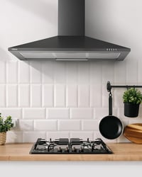 CIARRA 90 cm-es A++ energiaosztályú LED-es páraelszívó, szénszűrővel, fekete 4