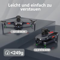 TTROARDS 31P Összecsukható Drón 4K Kamerával - 360° Akadályérzékelés, 5G WiFi, 40 km/h, Kefenélküli Motor, 30 Perces Repülési Idő, 2 Akkumul 7