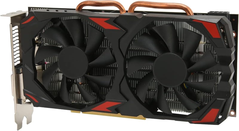 AMD RX 580 8GB GDDR5 Gamer Videokártya, 2 Ventilátoros, 8K Támogatással