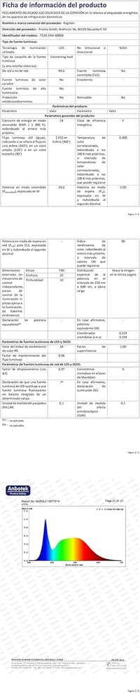 Klighten 80 cm LED Tükör Világítás 24W - Fekete Alumínium Fürdőszobai Lámpa 5500K Semleges Fehér Fénnyel, IP44 Védelemmel, 2450lm, Forgatható,  10