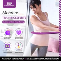 GATE FITNESS Hullámdesign Hula Hoop Karika Fogyáshoz - 1,2-2kg, 6-8 Szegmens 7
