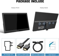 Thinlerain 15,6" Hordozható Monitor FHD 1920x1080 - HDMI, USB-C Csatlakozás, Beépített Hangszóró, MacBook, PC, Laptop, Xbox, PS4 Kompatibili 7