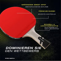 Profi Szénszálas Pingpongütő PRO-Spin 7 Rétegű Támadó Gumival 5